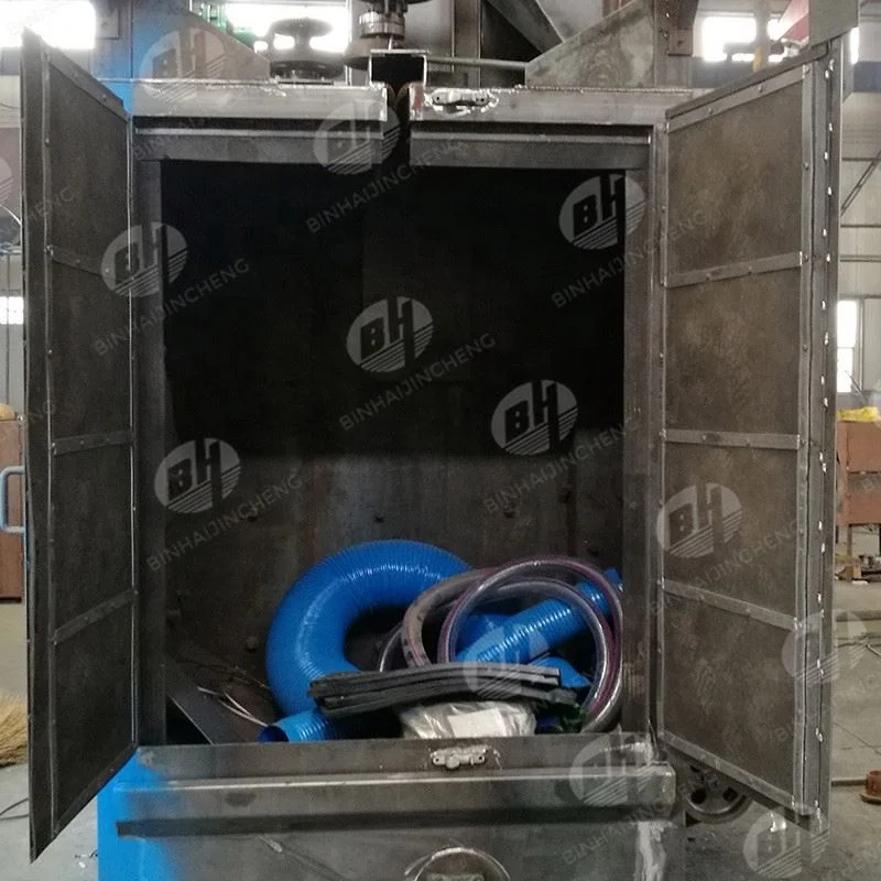 China Manufacturer Machinery For Steel Measuring Tape Q37 Rotary Hook Shot Blasting Machine