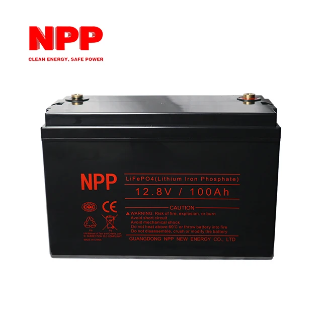 NPP12v 100ah lifepo4 вольт глубокий цикл литий-ионный Солнечный аккумулятор