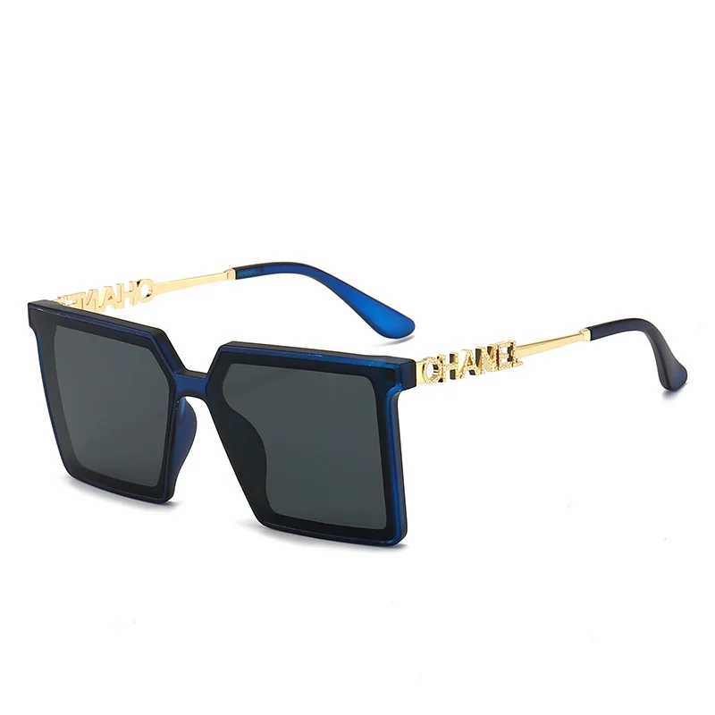 China Manufacture Wholesale Gafas De Sol square Big Frame Woman Sunglasses Luxury Brand
