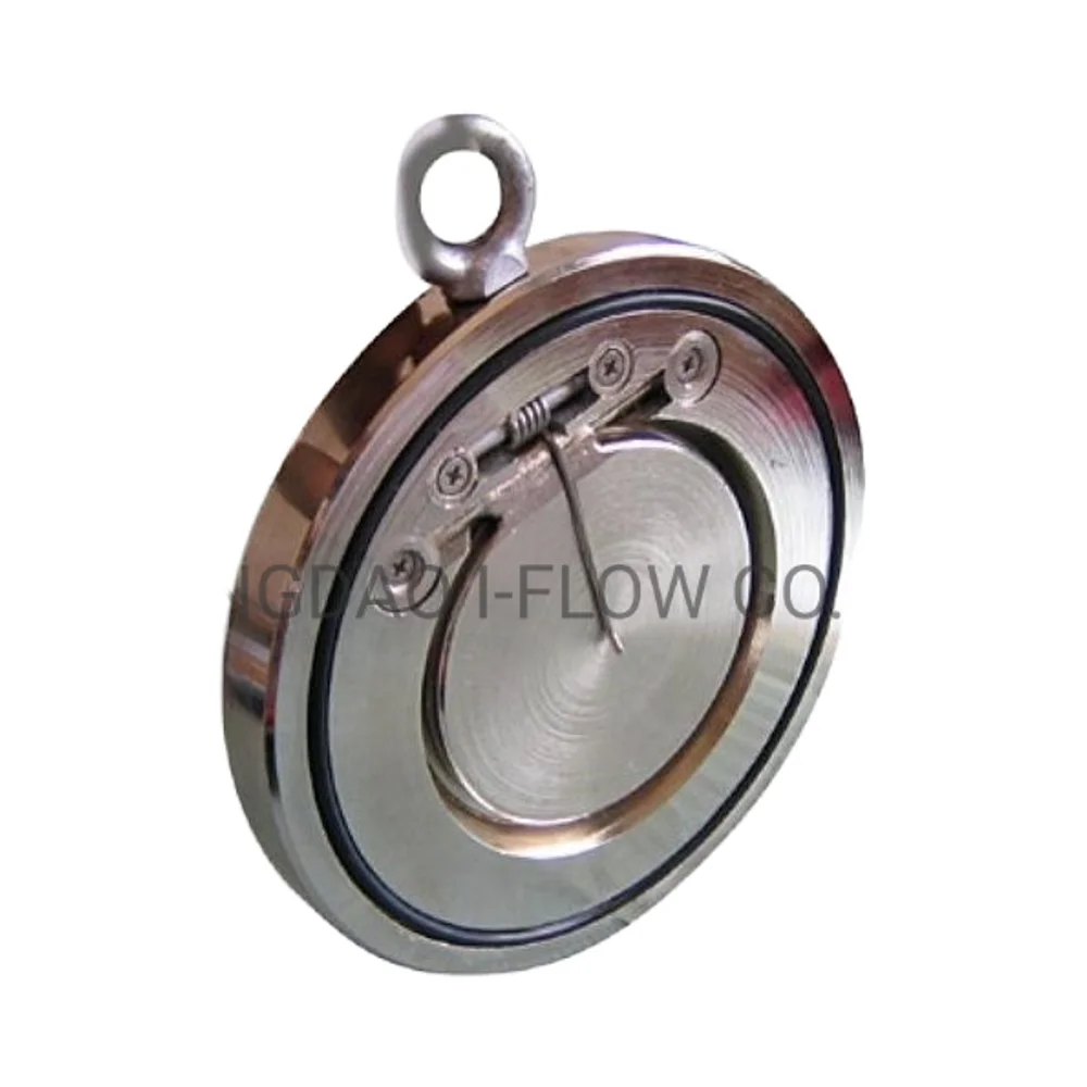 Wafer Flap Type SS Thin Single Disc Swing Check Valve with SS316 Spring