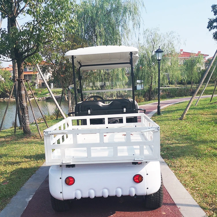 chinese CE 2 seats electric 4 wheel with box customize trunk golf cart/utility vehicle/farm vehicle