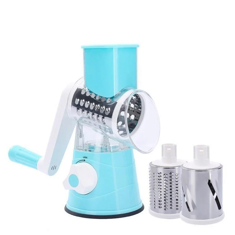 ML hot selling multi-functional hand vegetable cutter Household kitchen manual grater slicer drum type vegetable cutter