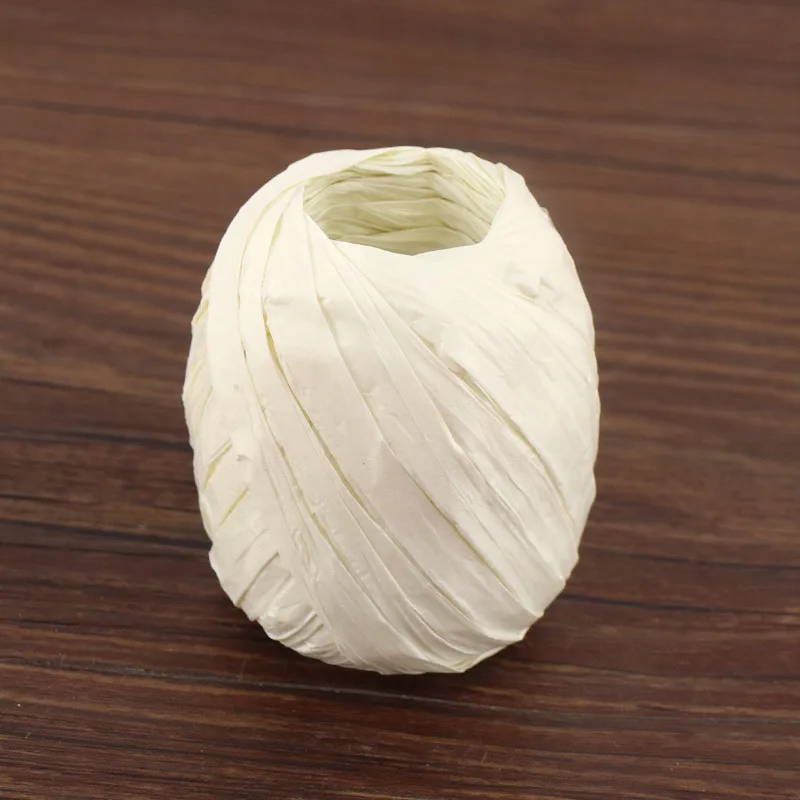 Red raffia paper rope football omelet paper roll