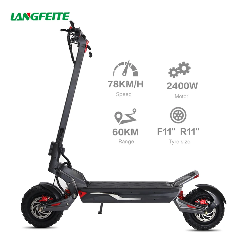 LANGFEITE Popular E Scooter 2023 Hot Sale Electric Motorcycle Scooter  Electrico For Adult Electric Scooter