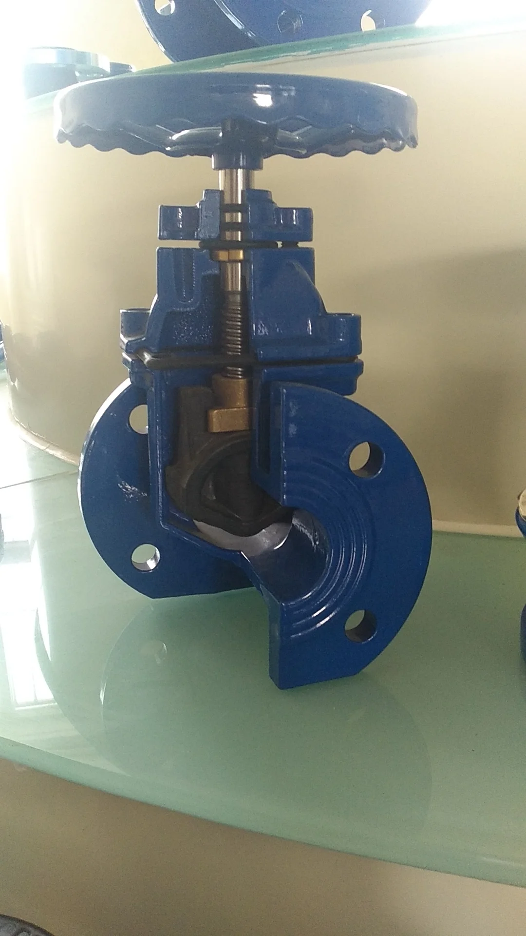 
BS5163 DIN3352 F4/F5 PN10/16/25 Cast Iron GGG50 Non Rising Stem Resilient Seated 6 Inch Gate Valve 