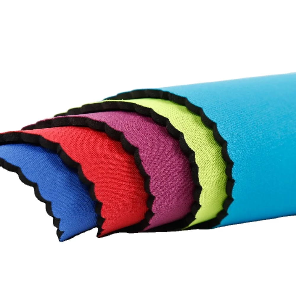 Jianbo Low MOQ Soft SBR Rubber Fabric Nylon Polyester Neoprene Material Wholesale Colorful Pattern 3mm 7mm Neoprene Fabric