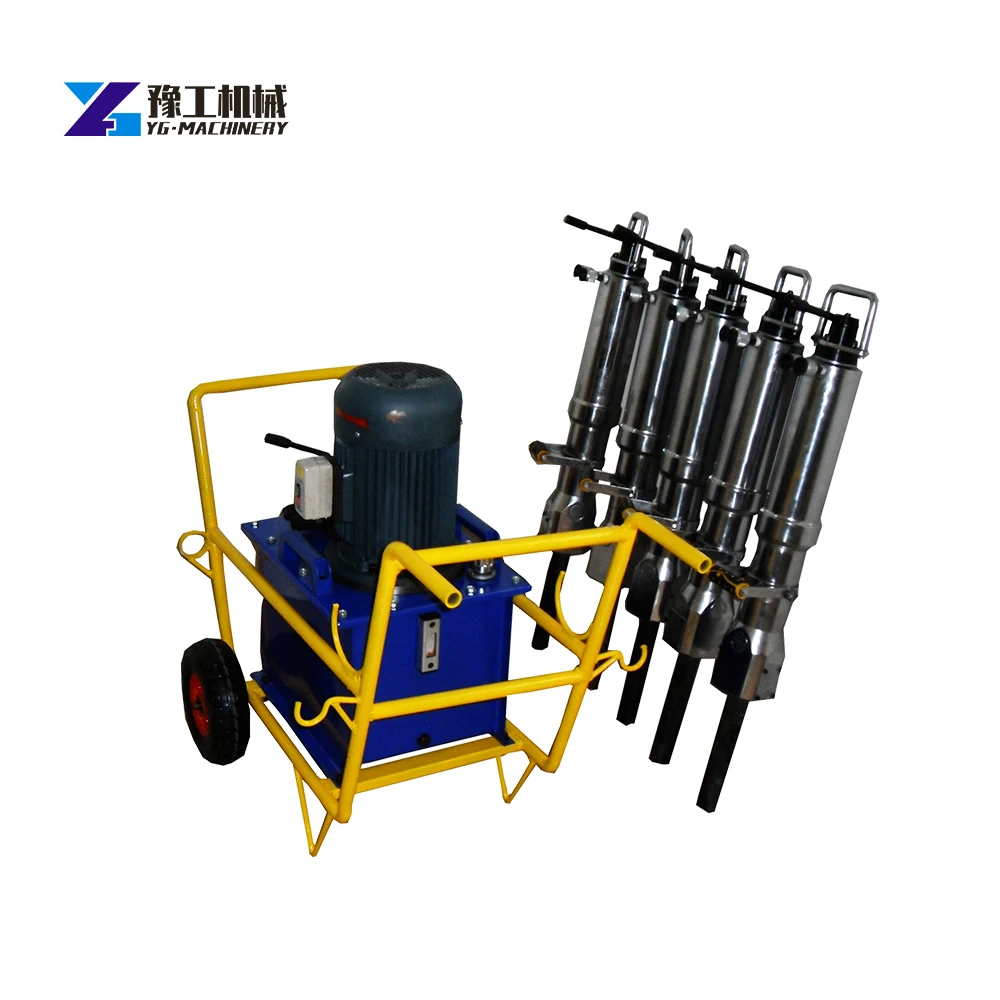 Hydraulic rock splitter machine stone breaking machine in Sri Lanka
