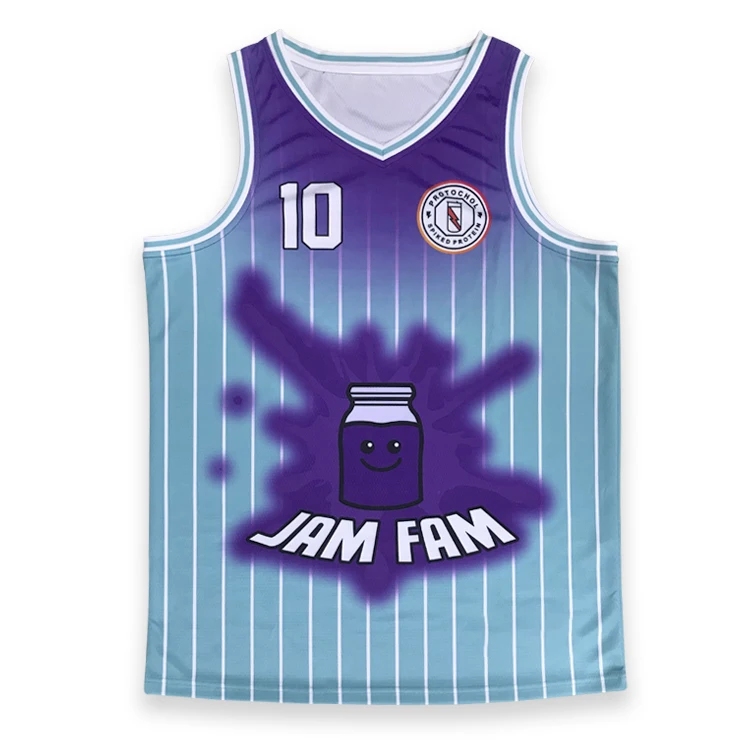 Customized Campus Team Basketball Jersey Wholesale Double Sided Basketball Jersey