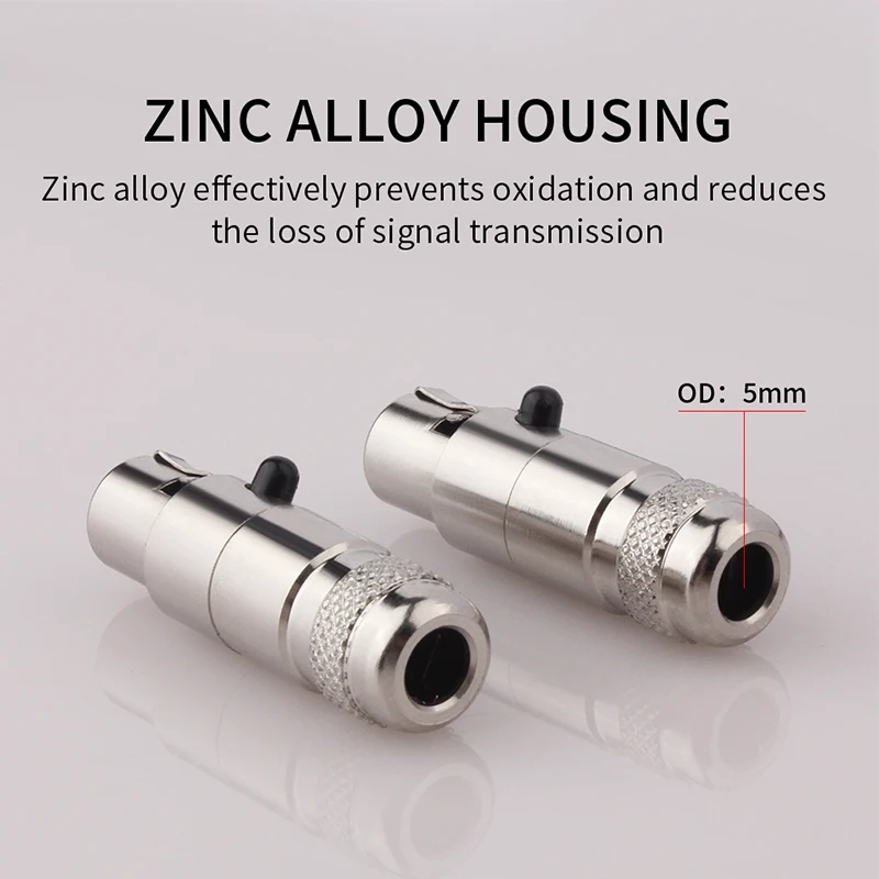 High quality Mini XLR 3 Pin  Female Plug XLR Audio Microphone Connector MIC for Cable Soldering Straight Adapter