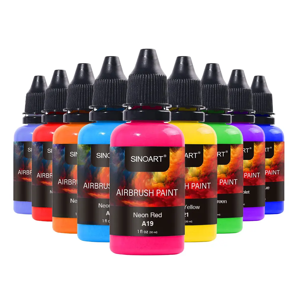 Набор красок для аэрографа SINOART 46 цветов 30 мл