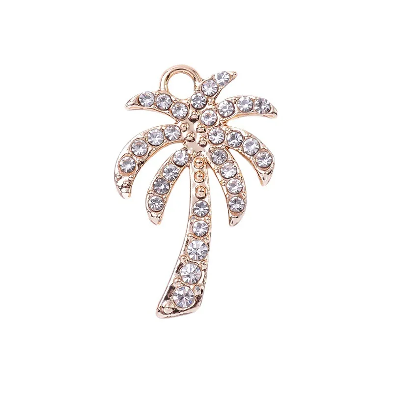 Ornament DIY handmade alloy material pendant parts diy flower leaf jewelry bracelet accessories