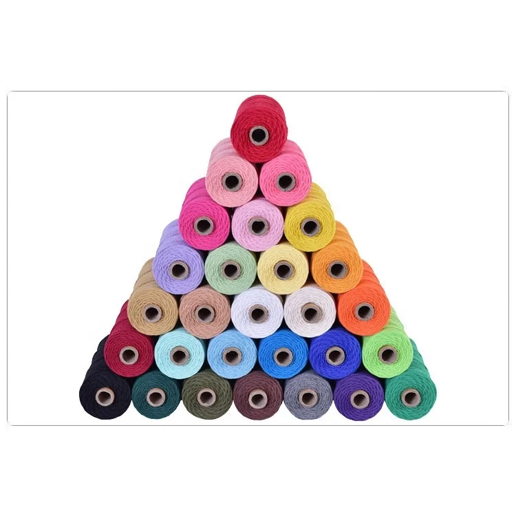 Anti-pilling Soft Fancy Macrame Cord 100% Cotton Rope