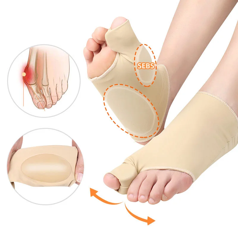  unisex nylon NEW hallux valgus foot care big toe orthopedic orthotic gel separator sleeves sock for