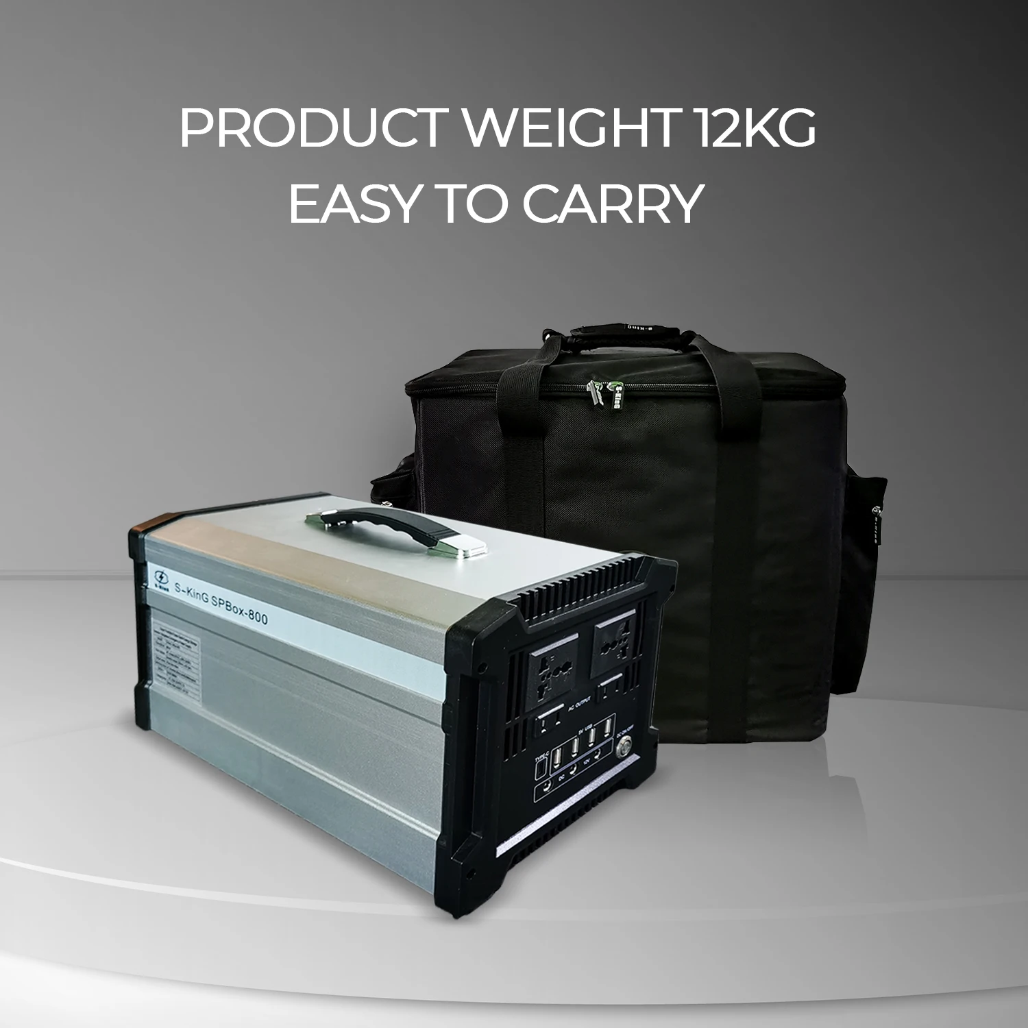 110V 220V AC DC solar power generator with 800 watt inverter for indoor or outdoor emergency