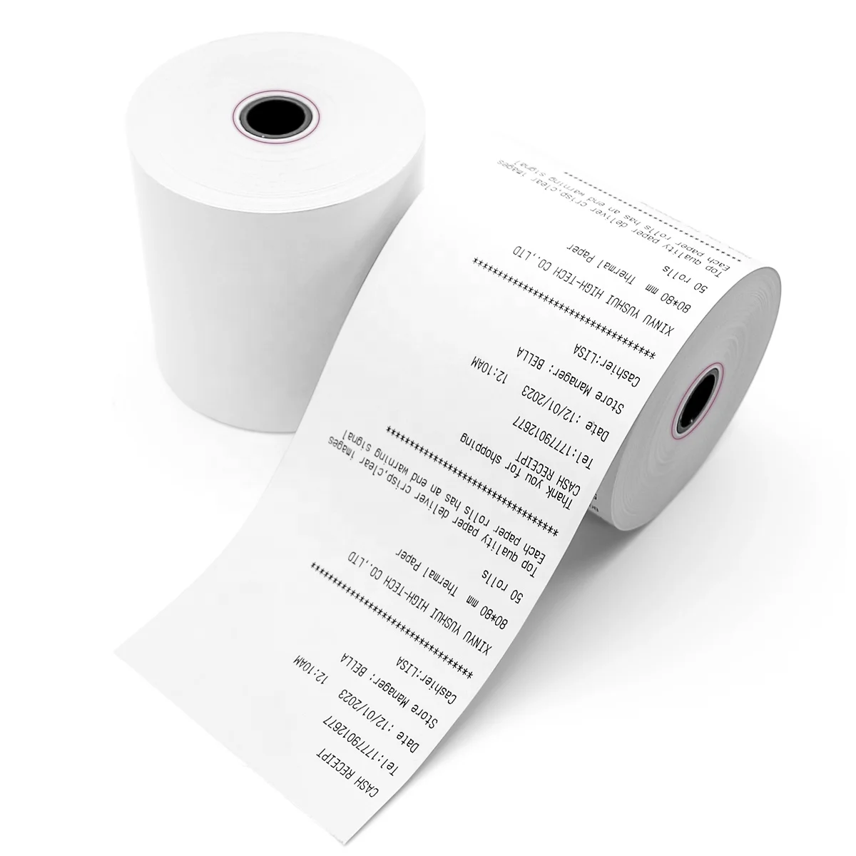 Customize till roll pos paper 48g 55g 70g cheap price 57*40mm 80*80mm a grade thermal paper rolls