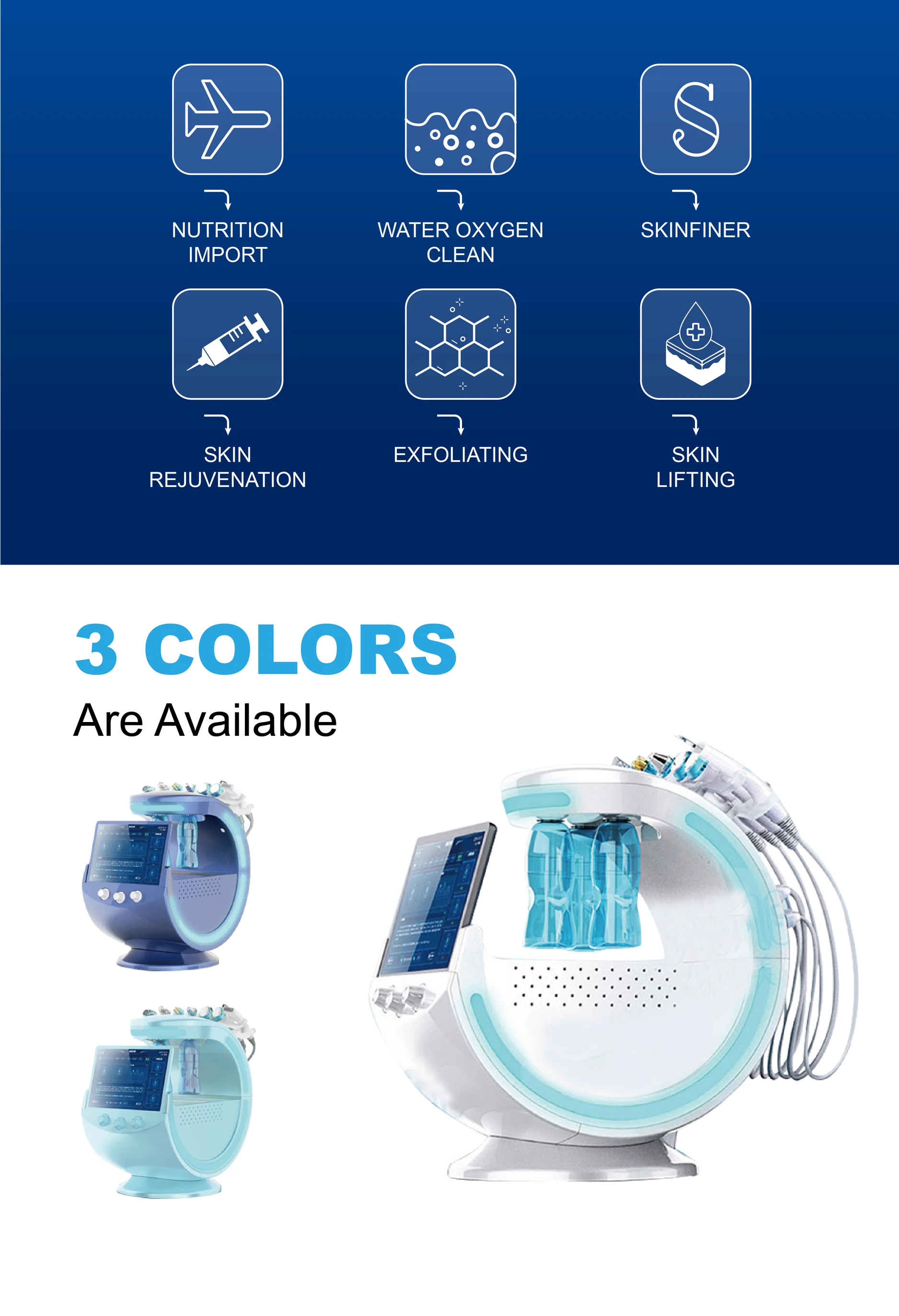 beauty popular machines Popular microdermabrasion crystal 7 in 1 dermabrasion beauty machine for clean face