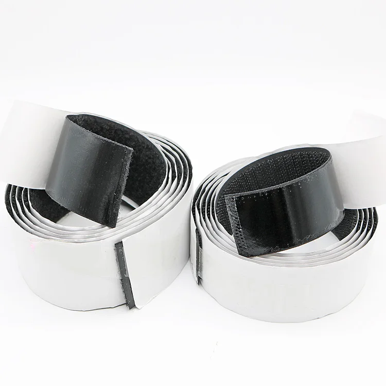 Heavy Duty Adhesion Strip Tape Self-Adhesive Sticky Back Interlocking Nylon Fabric Fastener Cable Tie Hook Loop Tape Reusable