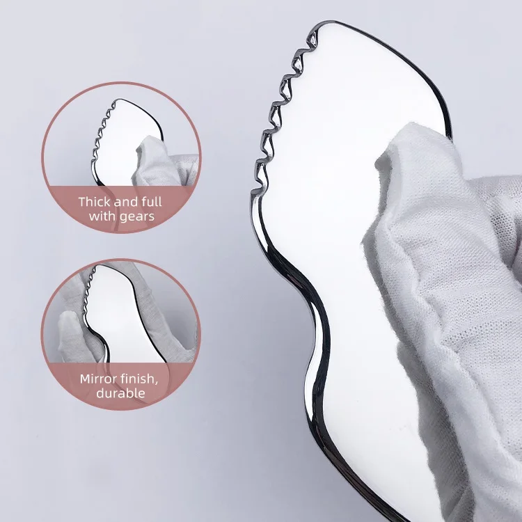 face massager ergonomic IASTM Tools multifunctional stainless steel gua sha massage