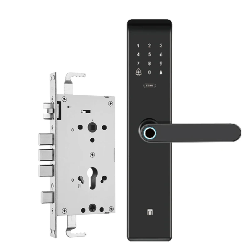 Tamper Alarm Language Switch Small Digital Outdoor Fingerprint Key Alarm Bluetooth Keyless Entry Car Nfc Bluetooth Smart Lock