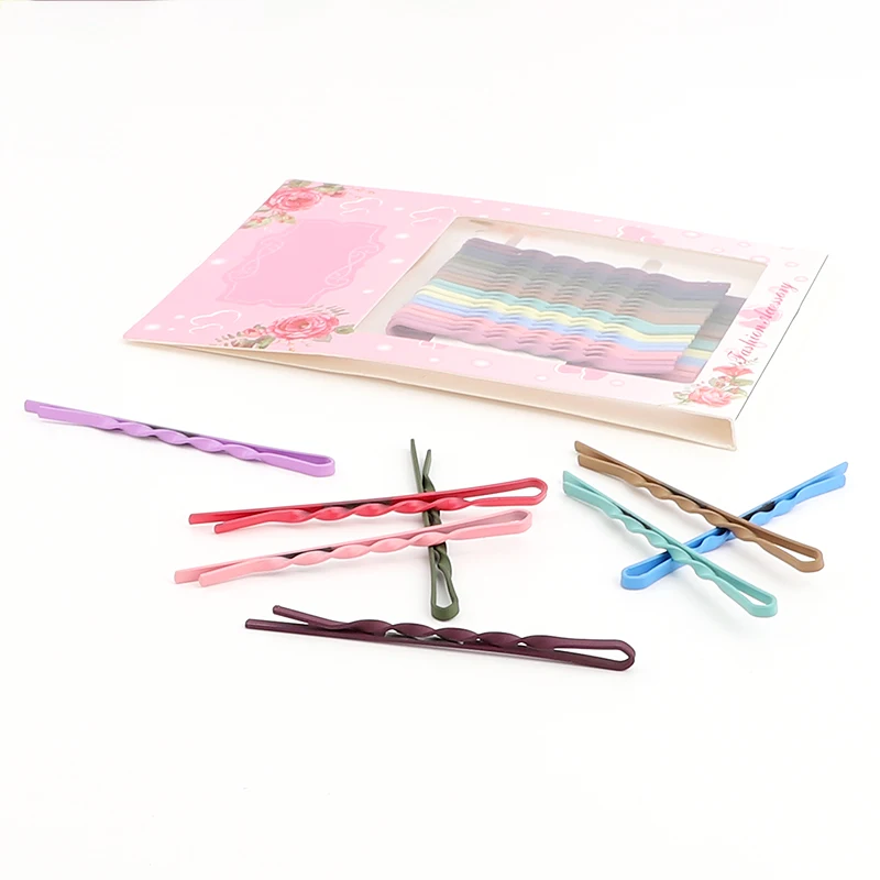 Wholesale Fashion Twist hair pin barrettes Classic gold  hair clips metal Bobby pins for women Hair Accessories gold clip