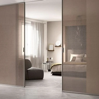 Spain Smart Locks Functional Sliding Glass Doors Single Glass Modern Doors