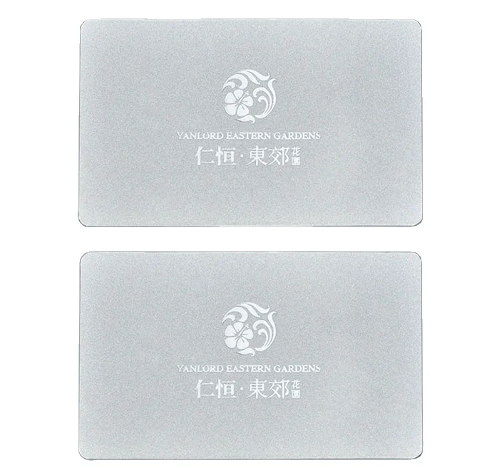 Custom luxury color with customized logo printed contactless pvc plastic smart transparent card