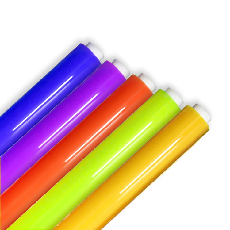 Fluorescent yellow Phthalates free manufacturer price super clear pvc film sheet transparent film roll pvc film roll