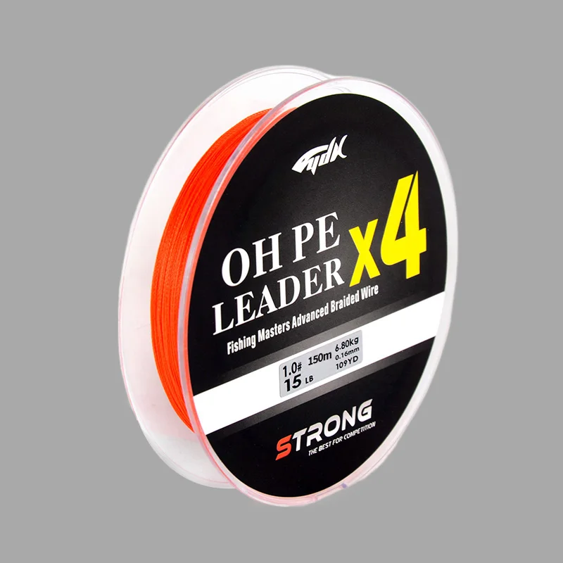 Yudeli 150m Braided 4 Strands PE Super Strong Fishing Line Hot Selling Durable and Reliable Floating Line for River Fishing