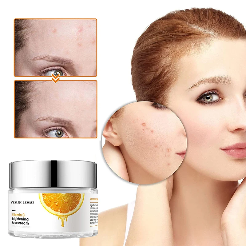 Vitamin C Skin Fast Brightening Whitening Face Cream Organic Facial Anti Aging Moisturising Face Cream
