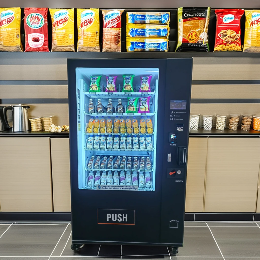 Германия Открытый водонепроницаемый торговый автомат для напитков горячая еда автоматический с внутренней системой отопления
