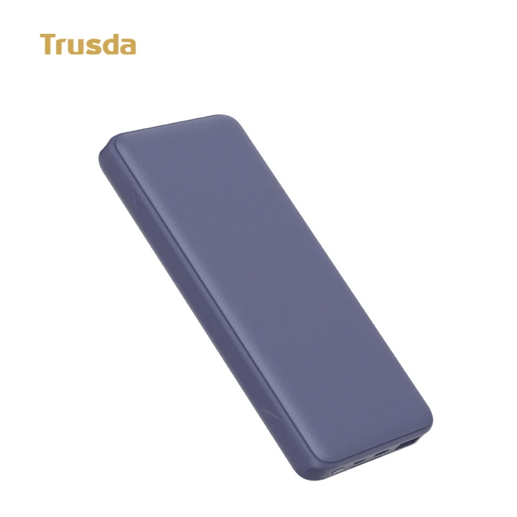 
Trusda CP4 Ultra slim popular 15000mah PD 18W fast charger power bank dual outputs 