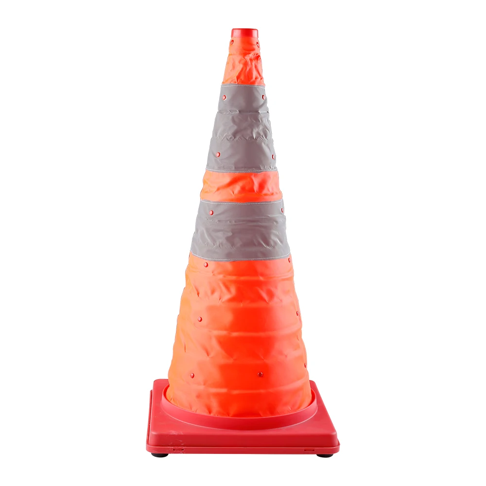 Warning Plastic Color  With Car Towing Strap Tape Traffic Cones With Reflective Packing In Customized Bag