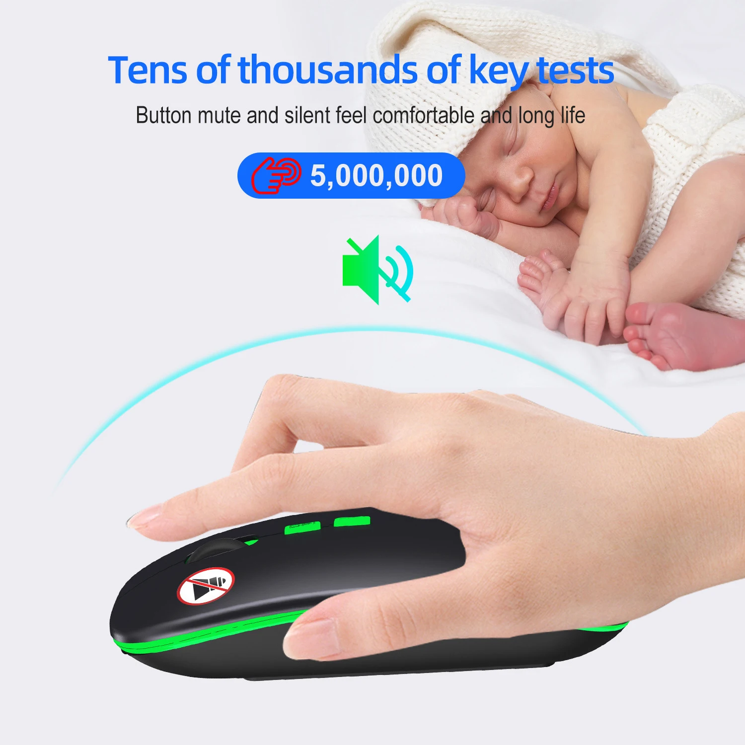 USB компьютерная мышь беспроводная игровая цветная светодиодная подсветка перезаряжаемая для ноутбука
