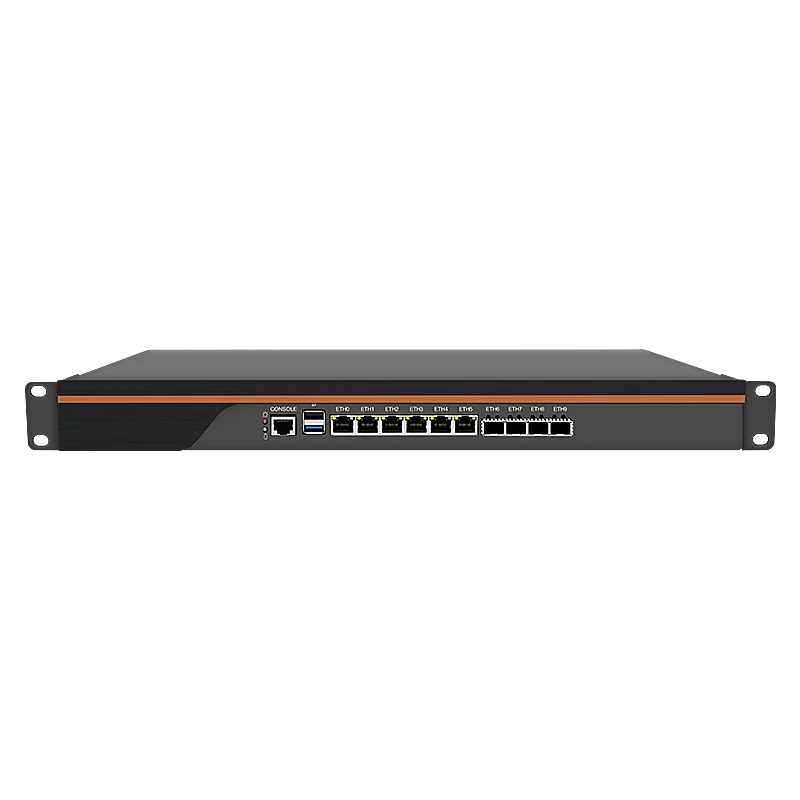 BKHD 1U Rackmount брандмауэр сервер 6x2 5 4x10G SFP + Atom C3808 12 ядер Pfsense Linux маршрутизатор для управления сетью Mikrotik