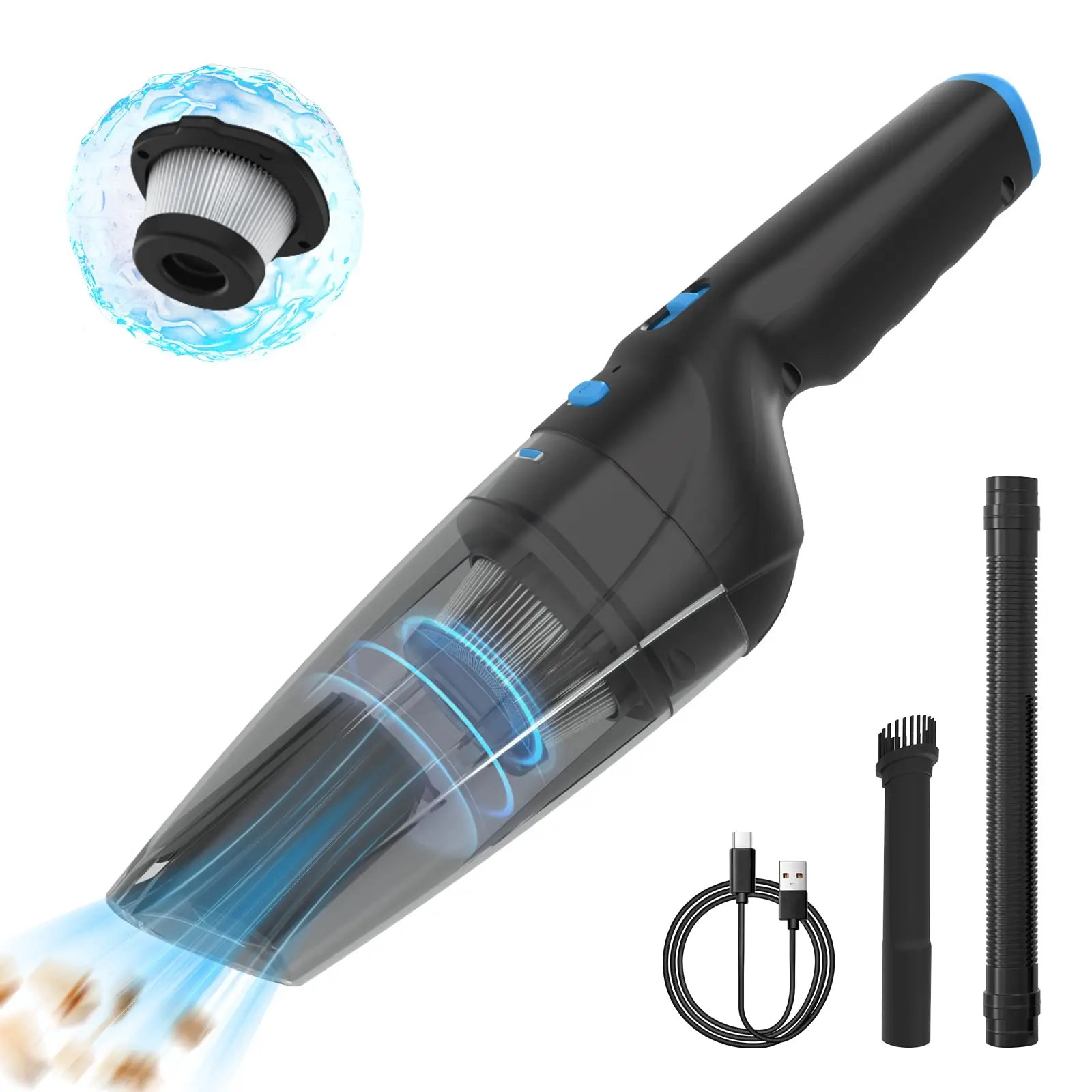 Car Vacuum Cleaner Wireless Handheld Car Vacuum Cleaner Small High Suction Mini High Power car cleaners