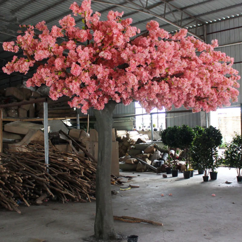 Handmade Realistic Fiberglass Artificial Trees Japanese Artificial Cherry Blossom Tree For Event And Interior Decoration
