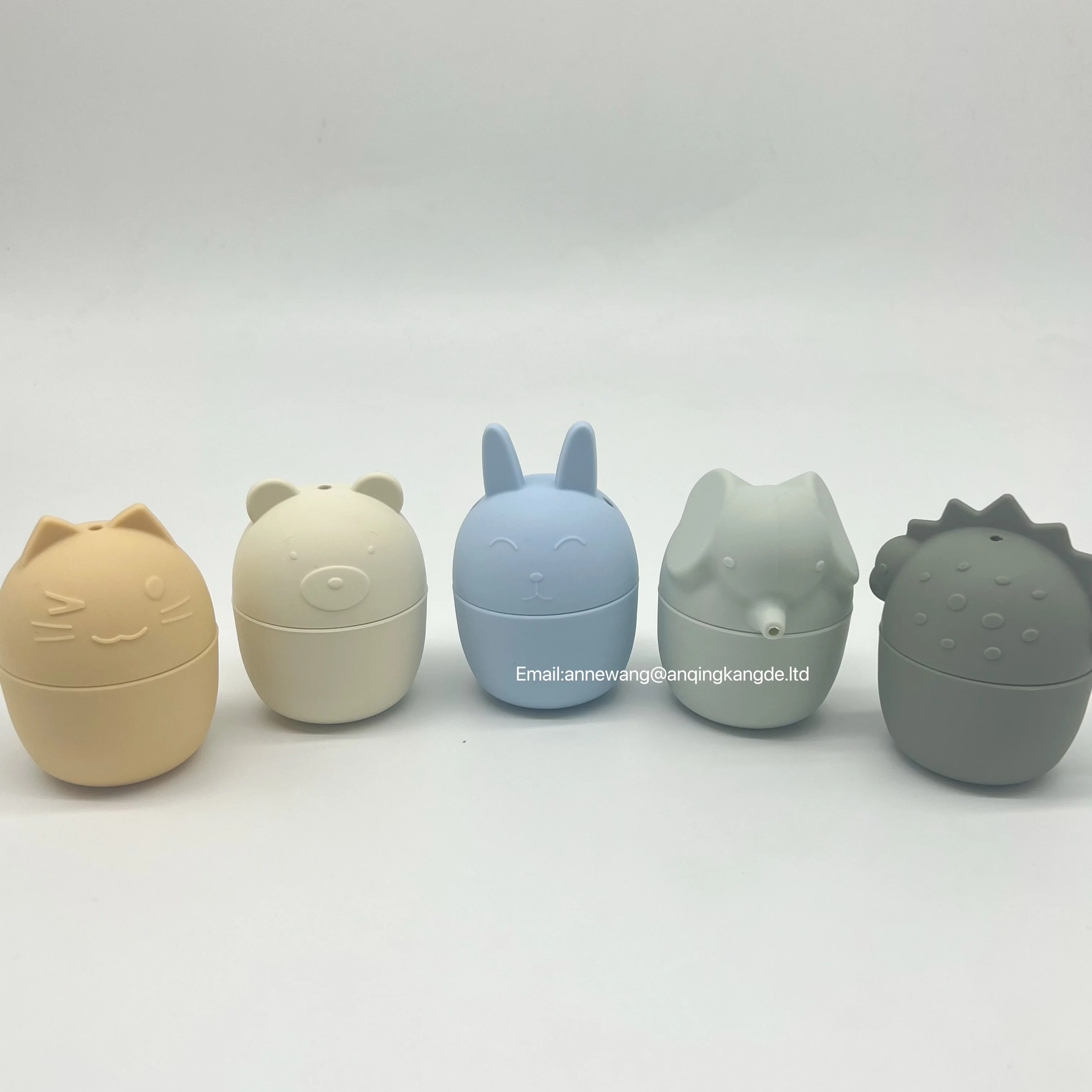 Набор силиконовых детских игрушек для ванны Kangde с логотипом на заказ, распылитель воды для младенцев, детская игрушка для купания в воде