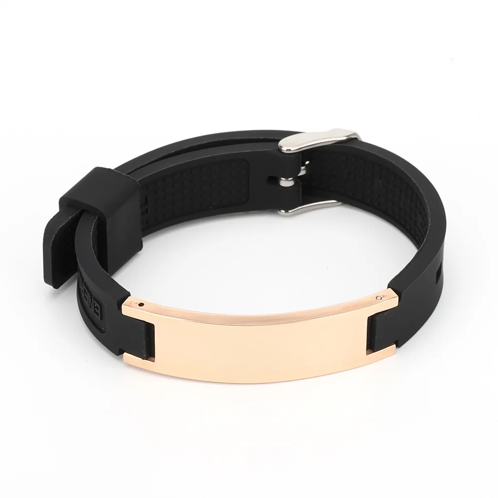 Антистатический браслет магнитный баскетбольный спортивный Pulsera баланс энергии титановый отрицательный ионный силиконовый