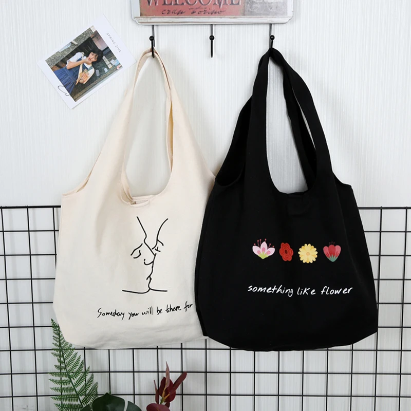 Custom Canvas Bag Duffle Custom Blank Canvas Tote Bag Waxed Shoulder Shopping Make Up Blank Customized tote bag manufacturer