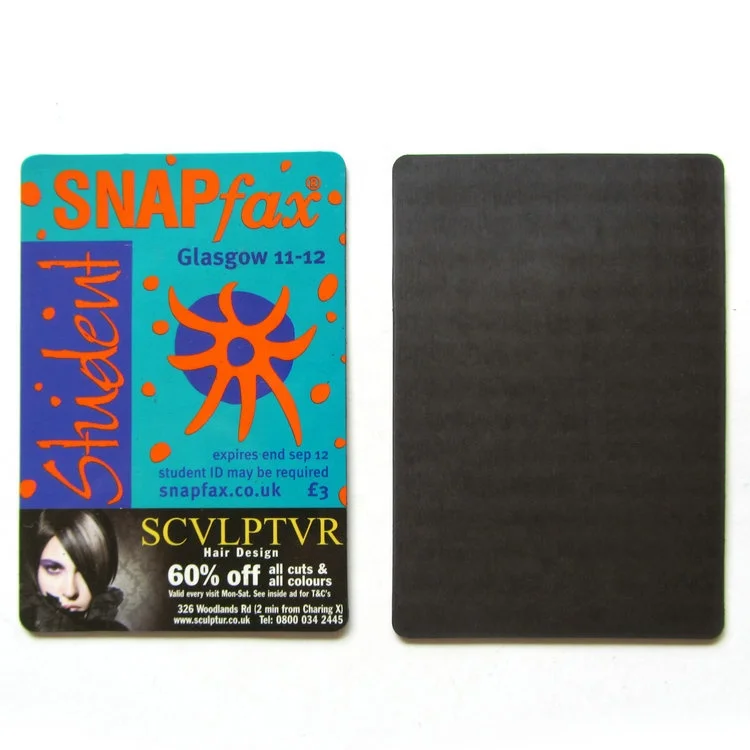 customized Magnetic Business Cards fridge magnet sticker For Advertisement And Promotion