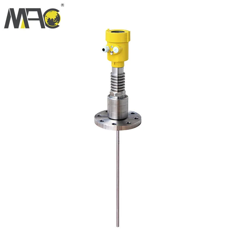 Macsensor flange type 030m 30m or 70m microwave pulse radar level transmitter for waste water tank