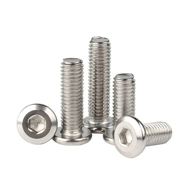 M3 M4 M5 M6 M8 M10 Din7991 Furniture Screw Hex Socket Flat Head 304 Stainless Steel Screws Allen Bolts