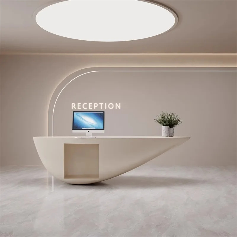 QT-48 office furniture desk tables set oficina scrivania escritorio rezeption modern front desk reception desk