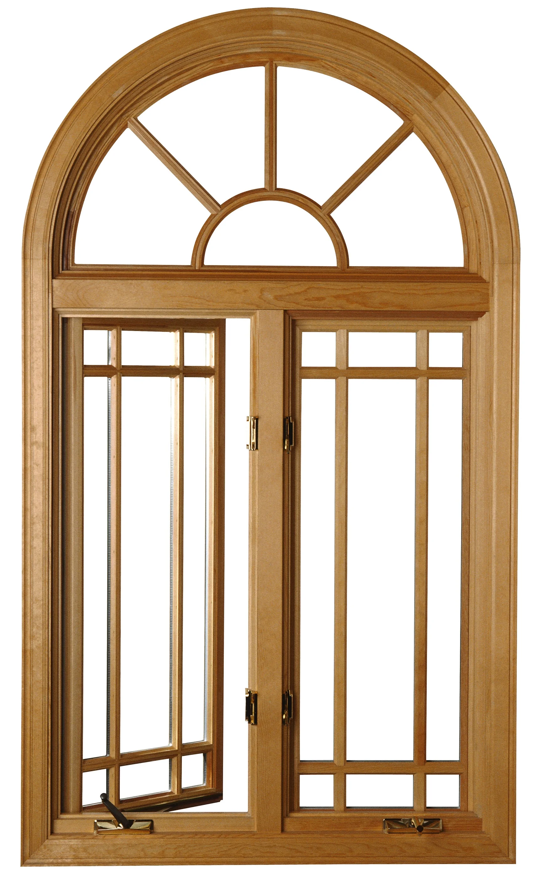 Arch Wood Windows Solid Custom Window Swing Wooden Window