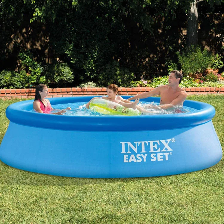 Intex 28106 8FT X 26IN EASY SET POOL Inflatable Above Ground Pool Family Swimming Pool