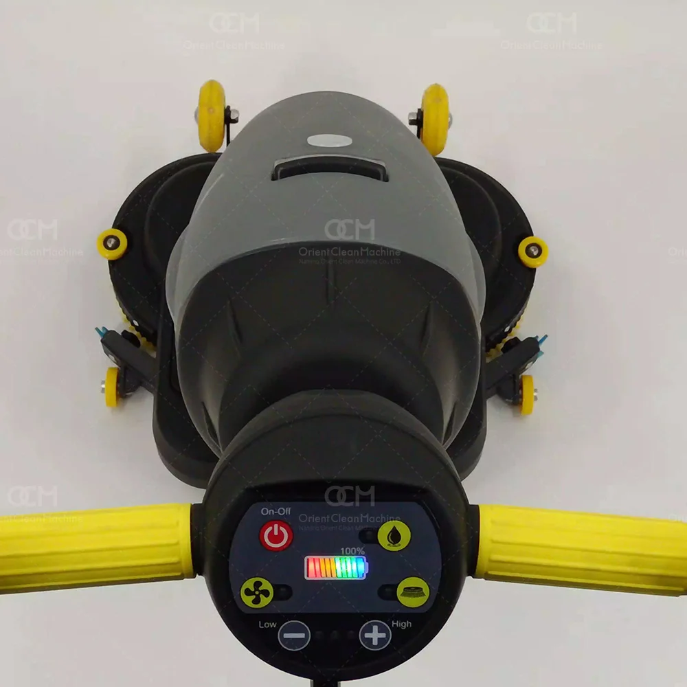 OCM-GB380A electric floor cleaning machine concrete floor warehouse scrubber walk behind floor scrubber dryer