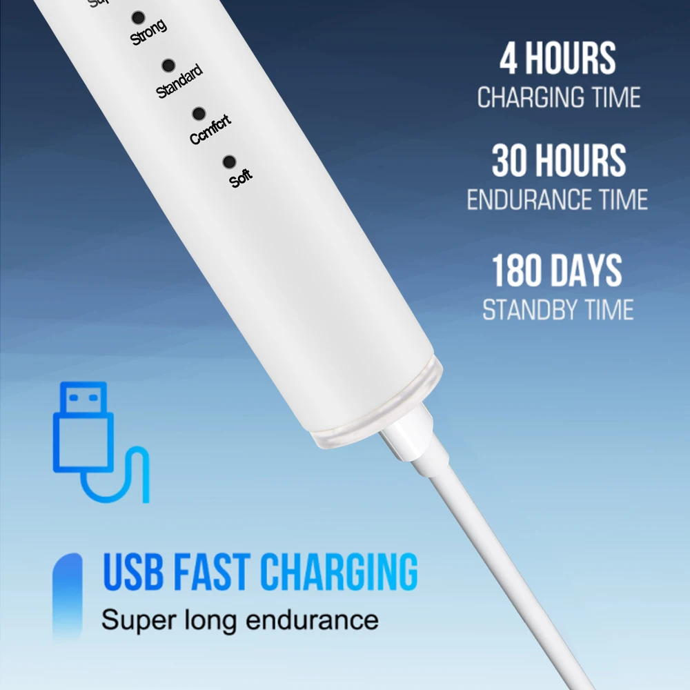 Best Electric Teeth Cleaner Calculus Remover Ultrasonic Tooth Brush Oral Cleaning Kit Adult Tartar Scraper