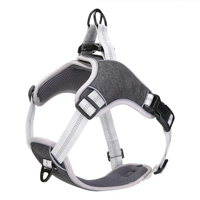 Luxury No Pull Nylon Adjustable Outdoor Dog Pet Harness