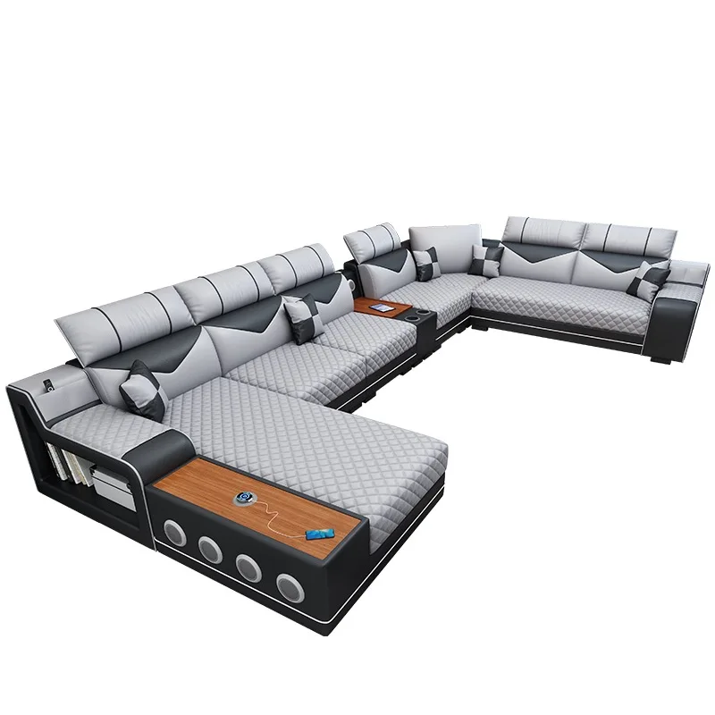 Factory Price Customized Modern Leather Couch Sectional Living Room Sofas