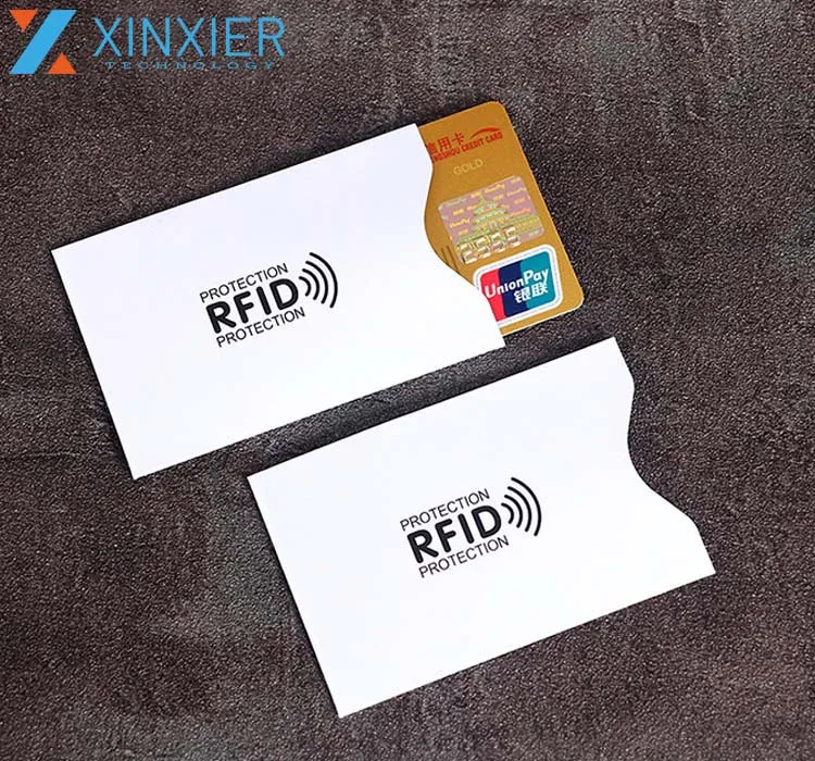 Stock Products Price Color Logo Printed RFID Blocking Card Sleeve Card Holder
